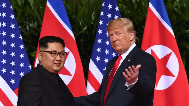 Дональд Трамп и Ким Чен Ын