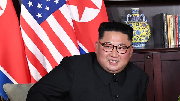 Ким Чен Ын на саммите с Трампом в Сингапуре. 12.06.2018