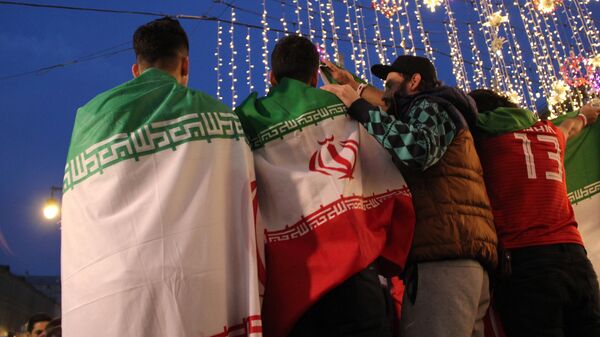 Иранские болельщики в центре Москвы. 14 июня 2018
