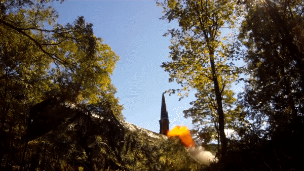 Пуск баллистической ракеты расчетом ОТРК «Искандер» ВВО