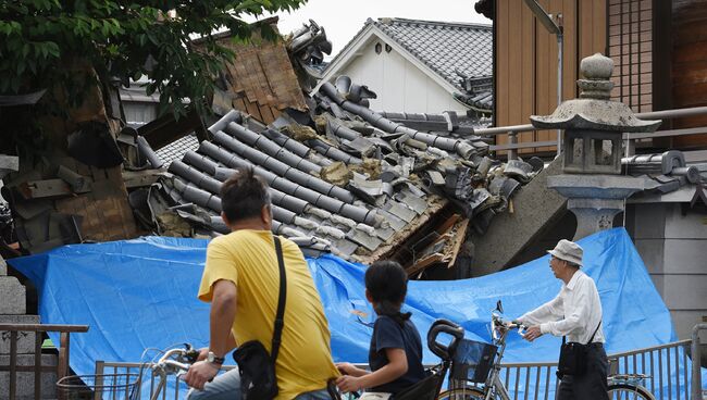 Последствия землетрясения в Японии. 18 июня 2018