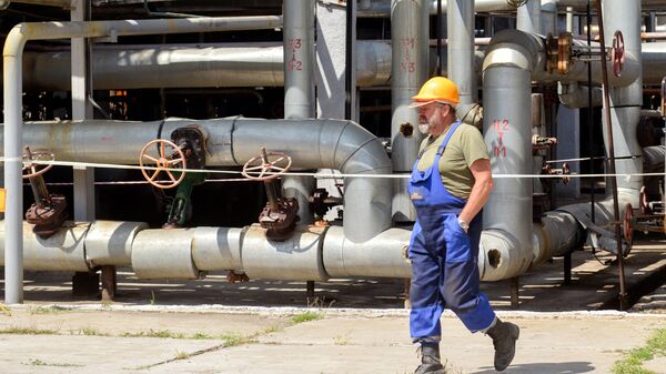 Шебелинский газоперерабатывающий завод украинской компании Нафтогаз. Архивное фото