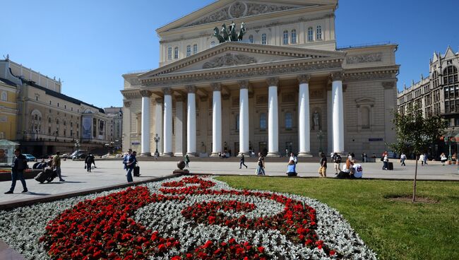 На площади у Большого театра в Москве. Архивное фото