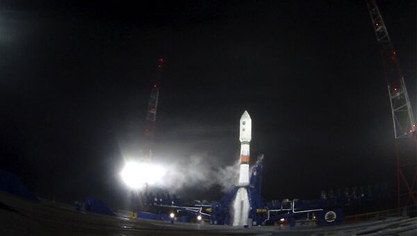 ВКС силы провели успешный пуск ракеты Союз-2.1Б с российским навигационным космическим аппаратом Глонасс-М. Архивное фото