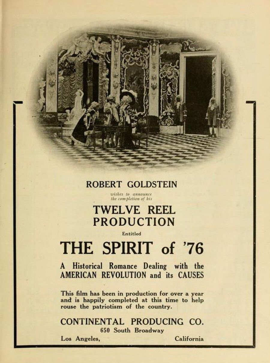 Рекламный плакат фильма Дух 1776 года