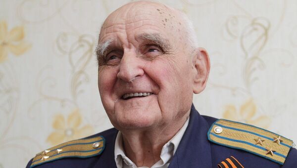 Летчик-герой Великой Отечественной Войны Иван Леонов. Архивное фото