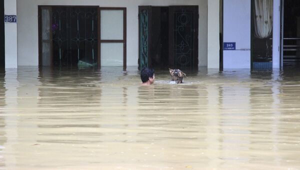 Наводнение в северной провинции Ха-Джанг, Вьетнам. 24 июня 2018