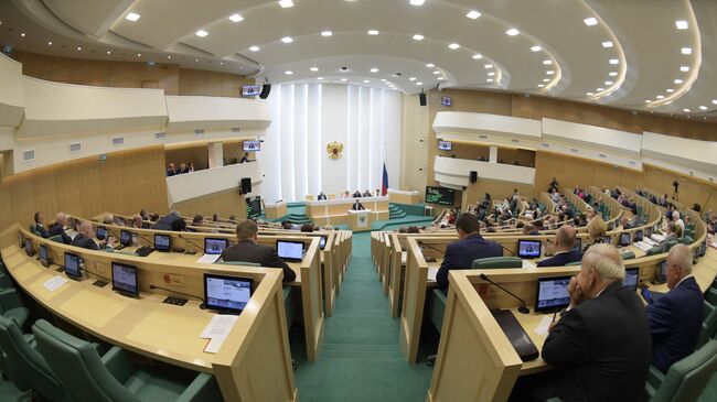 Пленарное заседание Совета Федерации РФ. Архивное фото