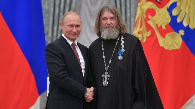 Президент РФ Владимир Путин и Федор Конюхов