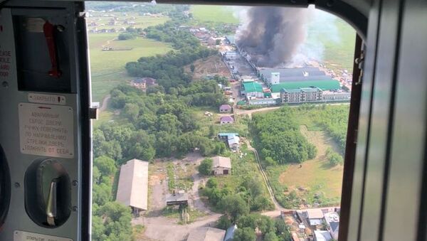 Тушение пожара в Алма-Ате. 28.06.2018