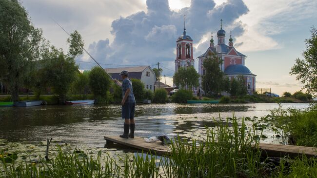 Церковь Сорока мучеников на Плещеевом озере в городе Переславль-Залесский