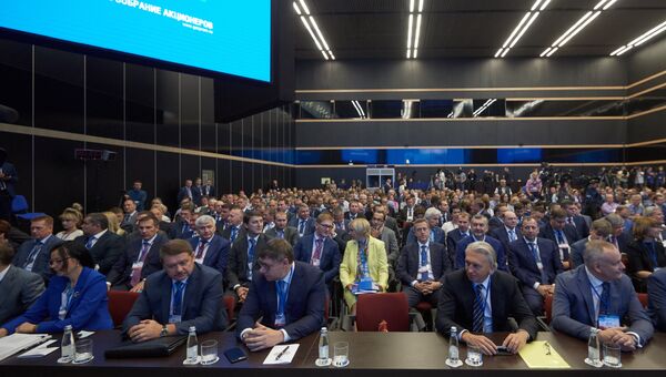 Годовое собрание акционеров ПАО Газпром в Санкт-Петербурге