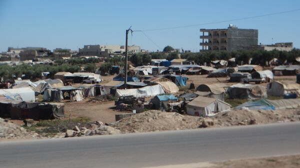 Палаточный городок в сирийском Аазазе. Архивное фото