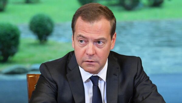 Дмитрий Медведев во время встречи с ректорами российских высших учебных заведений. 4 июля 2018