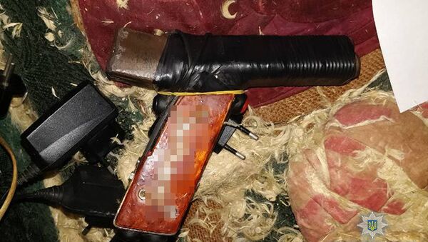 Самодельное огнестрельное устройство, из которого был застрелен студент в украинском Мелитополе