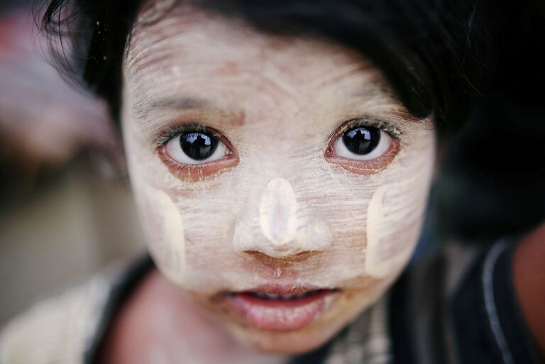 Ребенок - беженец рохинджа в Кокс-Базаре, Бангладеш