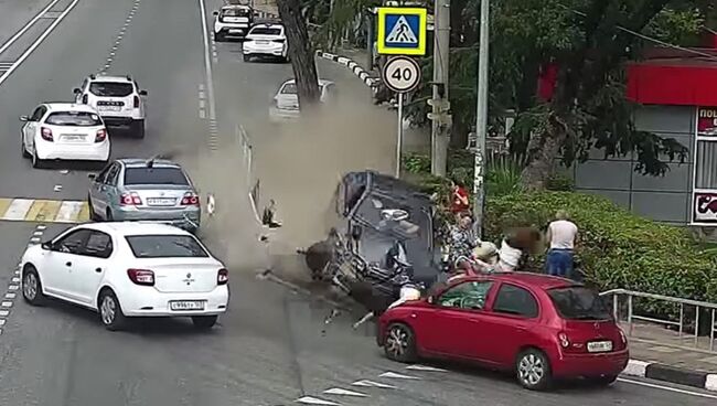 Авария в поселке Дагомыс, Сочи