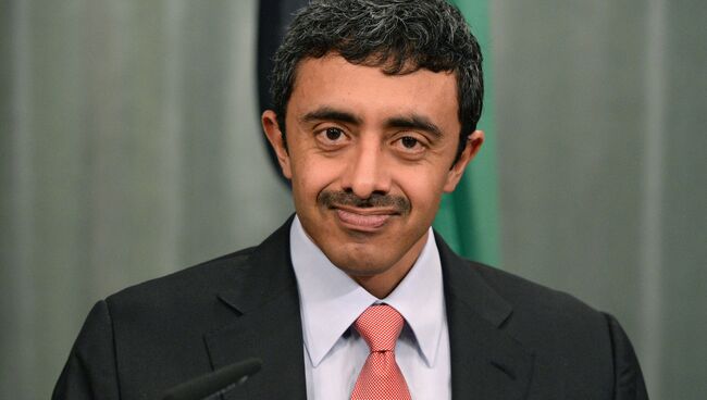 Министр иностранных дел Объединенных Арабских Эмиратов Абдалла бен Заид Аль Нахайян