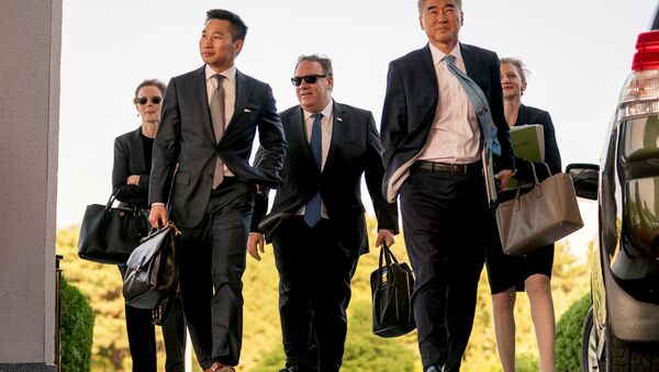Госсекретарь США Майк Помпео в Пхеньяне. 6 июля 2018