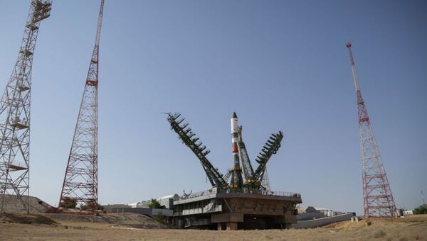 Ракета Союз-2.1а с космическим грузовиком Прогресс МС-09. Архивное фото