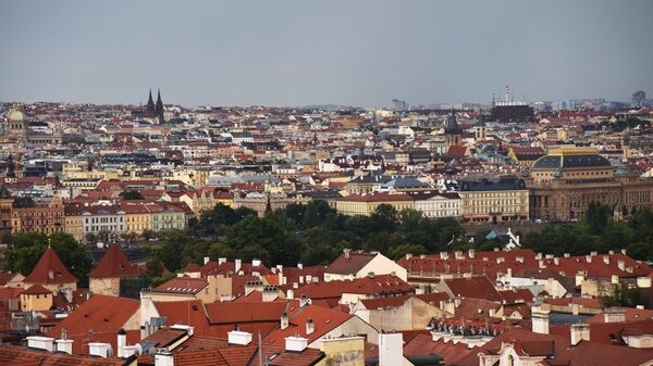Вид на Пражский град. Архивное фото