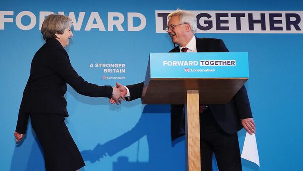 Премьер-министр Великобритании Тереза Мэй и министр по вопросам выхода из ЕС Дэвид Дэвис