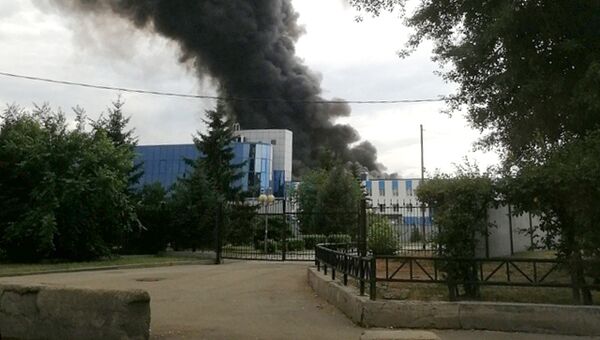 Пожар на Иркутском авиазаводе. 9 июля 2018