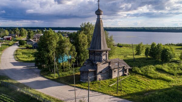 Церковь Александра Свирского в деревне Космозеро. Архивное фото