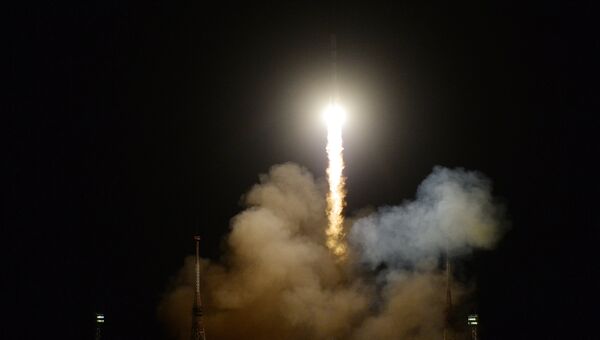 Запуск РН «Союз-2.1А» С ТГК «Прогресс МС-09» с космодрома Байконур. Архивное фото