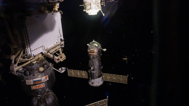 Грузовой корабль Прогресс МС-09 успешно пристыковался к Международной космической станции. Архивное фото