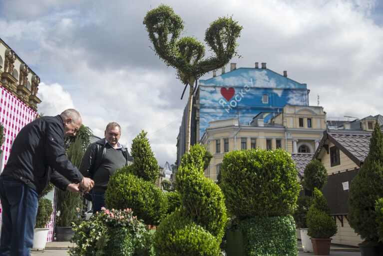 Подготовка к открытию фестиваля Московская весна Подготовка к открытию фестиваля Московская весна