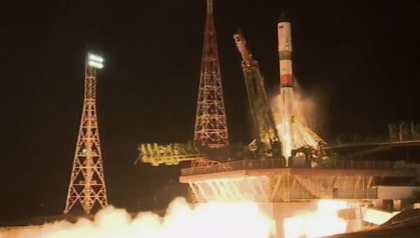 Запуск космического грузовика «Прогресс МС-09» к МКС