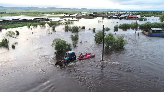 Паводок в Забайкальском крае. 10 июля 2018