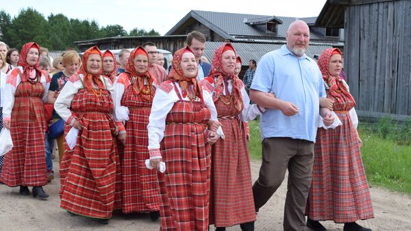 Церемония вступления деревни Веркола в Ассоциацию самых красивых деревень России