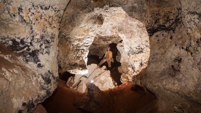 Пещера, найденная в районе поселка Зуя на месте строительства трассы Таврида
