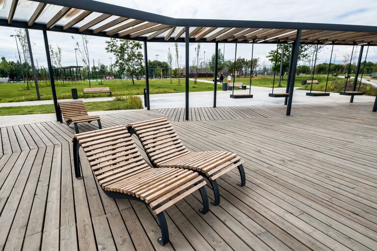 Итоги работ по благоустройству парка Братеевская пойма. 10 июля 2018