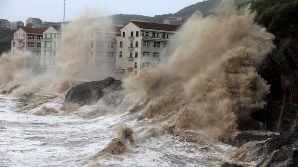 Тайфун в Китае
