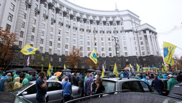 Митинг автовладельцев у здания правительства Украины. 11 июля 2018