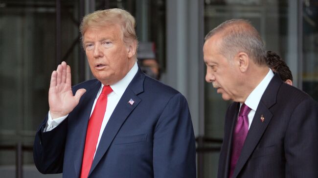 Дональд Трамп и президент Турции Реджеп Тайип Эрдоган. Архивное фото