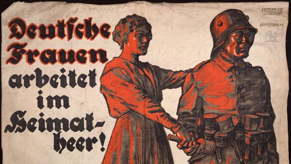 Немецкая пропагандистская открытка времен Первой мировой войны
