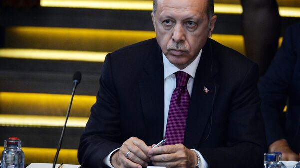 Президент Турции Реджеп Тайип Эрдоган на саммите стран-участниц НАТО в Брюсселе. 11 июля 2018