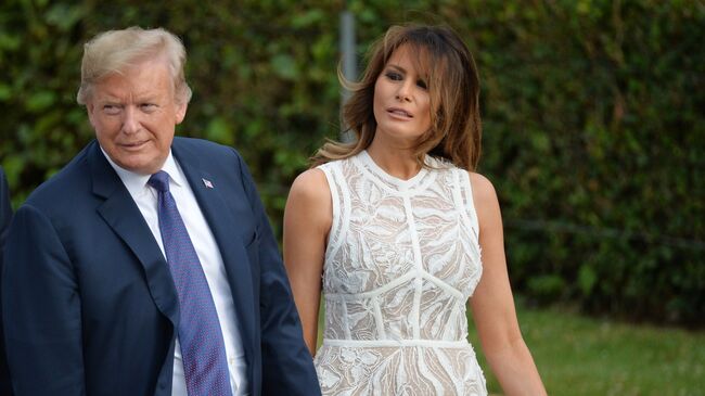 Президент США Дональд Трамп и его супруга Меланья. Архивное фото