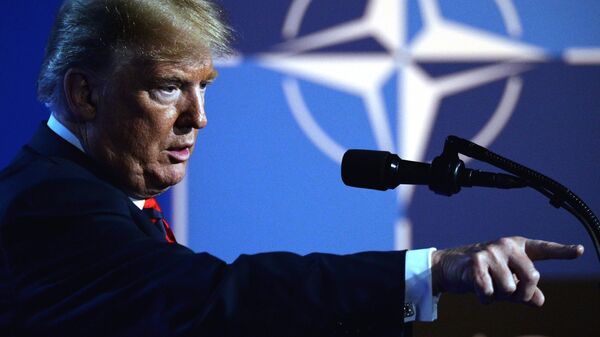 Президент США Дональд Трамп на саммите НАТО в Брюсселе