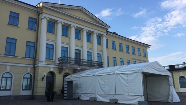 Президентский дворец в Хельсинки, где пройдут переговоры президента России Владимира Путина и президента США Дональда Трампа