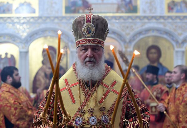 Патриарх Московский и Всея Руси Кирилл совершает великое освящение храма Федоровской иконы Божией Матери