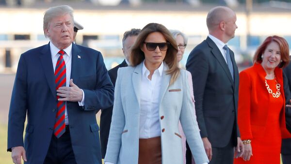 Первая леди США Меланья Трамп прибыла с мужем, президентом Дональдом Трампом в Хельсинки