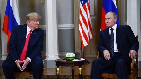 Встреча президента РФ Владимира Путина и президента США Дональда Трампа. 16 июля 2018