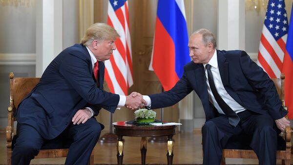 Встреча президента РФ Владимира Путина и президента США Дональда Трампа в Хельсинки. Архивное фото