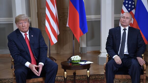 Встреча президента РФ Владимира Путина и президента США Дональда Трампа в Хельсинки. Архивное фото