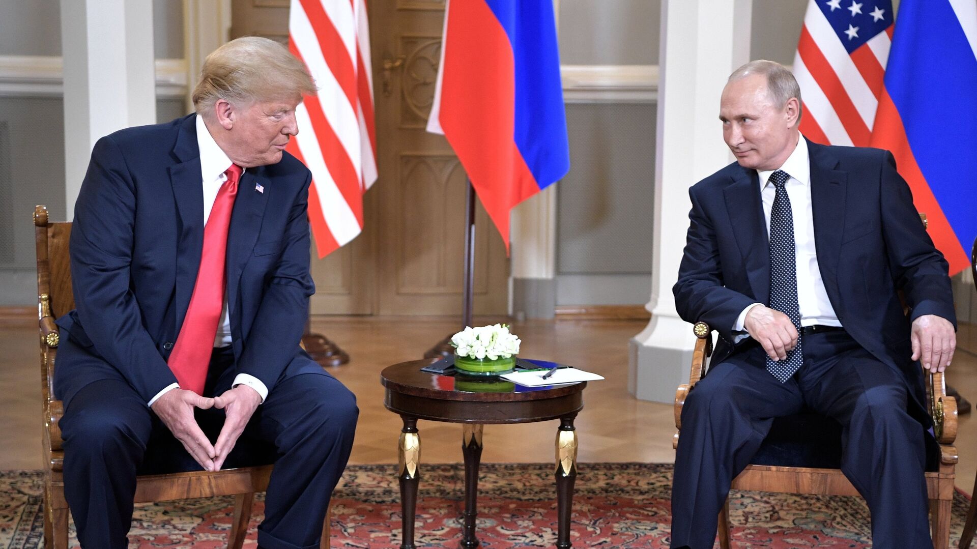 Συνάντηση του Ρώσου Προέδρου Βλαντιμίρ Πούτιν και του Προέδρου των ΗΠΑ Ντόναλντ Τραμπ στο Ελσίνκι.  16 Ιουλίου 2018 - RIA Novosti, 1920, 04/12/2023